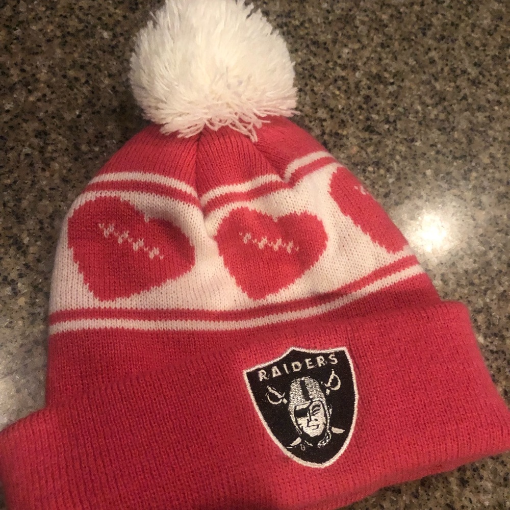 Kids Pink Raiders Beanie